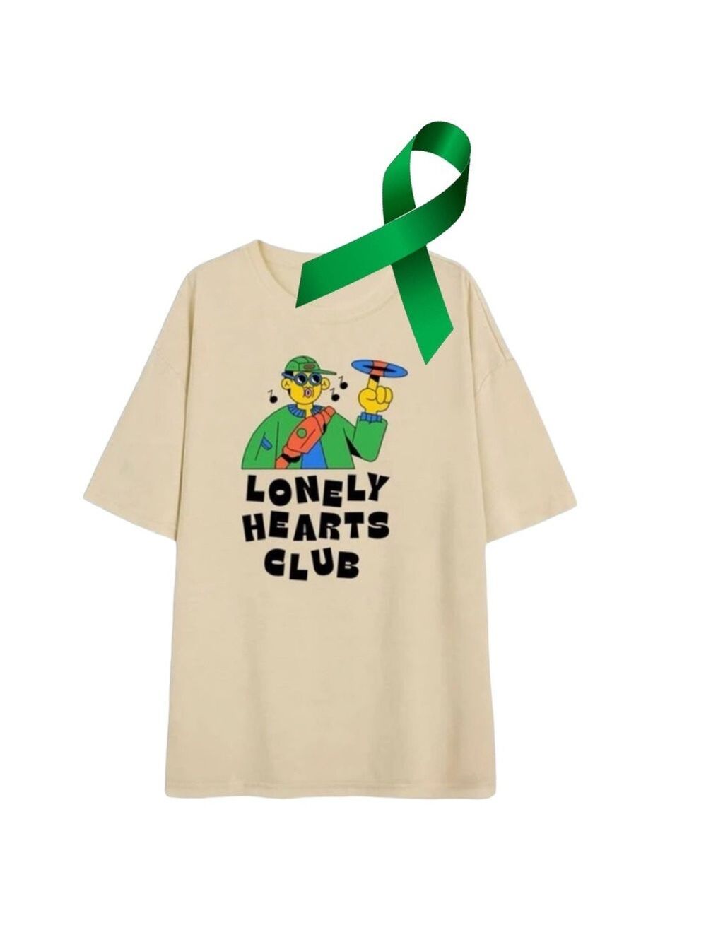 Antonay x Mental Health “lonely hearts club” graphic oversized tee